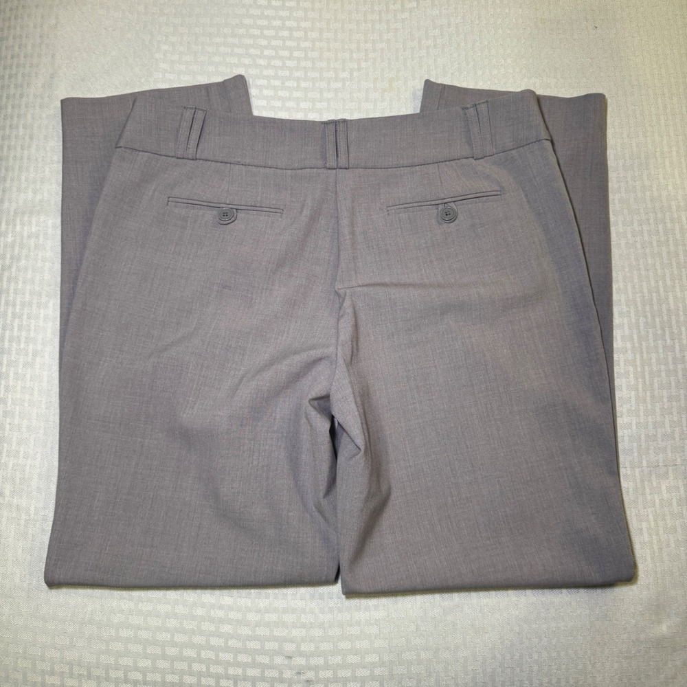 Anne Klein Gray Straight Leg Dress Pants Size 6 Professional Work Trousers - Picture 6 of 8